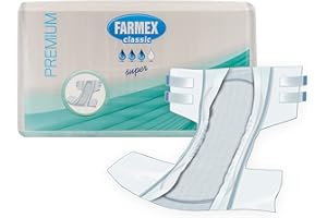 Farmex - Pañales para Adultos - Pantalones Bragas Absorbencia SUPER - TNT Super Absorbente, Sin Látex, Transpirable e Hipoalergénico - Delicado en la Piel - Talla M - 30 Piezas
