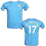 Generico Maglia Kevin De Bruyne 17 Manchester C i t y Home 2023-2024 t-Shirt da Calcio Ufficiale autorizzata - Taglie da Adul