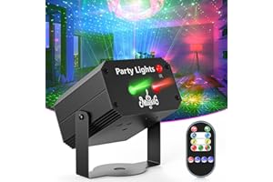 propulsion Life Luces de discoteca,de Fiesta,32Patrones LucesLED RGB Activadas por Sonido con Control Remoto y Sonido Activado Luces DJ Luz Estroboscópica para Cumpleaños,Boda,Casa,Fiesta,Bar,Navidad