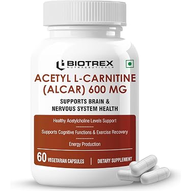 acetyl-l-carnitine: Acetyl L-Carnitine (ALCAR) Veg Capsules Cellular Energy Fatigue Focus  Supplement