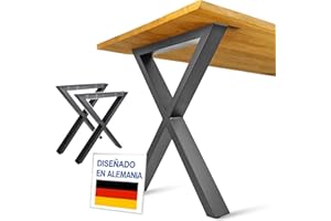 NEXT LEVEL - Patas para Mesas | 65x74cm, Perfil 80x40mm, Metálicas, para Madera y Cristal, Compatible con Anchos de 70, 80, 90 y 100cm | Ideal para Escritorio y Comedor - PM-005N