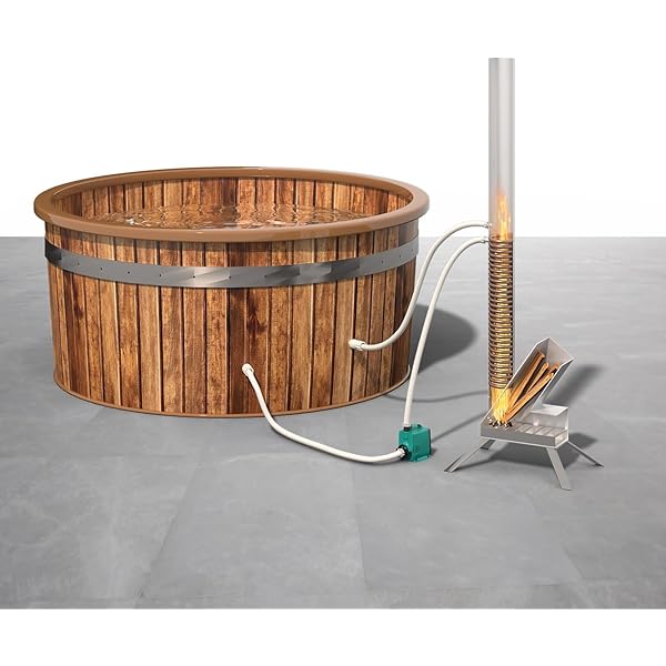 Fass-Schmiede Premium-Holzfass Für Eisbaden – 300 Liter Tauchfass Aus Nachhaltigem Eichenholz | Kältetherapie, Wellness & Regeneration