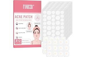 SALEEPENDENT 312 Piezas Parches Acne,Hidrocoloides Pimple Parches,Facial Acne Patch,Invisible Acné Patch,Impermeables Transpirables Patche para el acné,para todo tipo de piel
