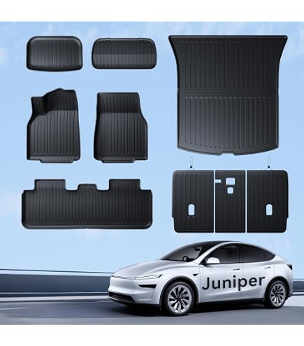 Tapis De Coffre Inférieur TPE Imperméable Pour Tesla Model Y 2025/Juniper 2025+ - Protection Avant/arrière Facile à Installer