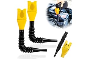 UOQO Flexible Draining Tool Snap Funnel Automotive, Wide Mouth Collapsible Oil Universal Plastic Clasp Funnel for Car Petrol and Household Uses(2PCS)
