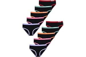 LOREZA ® 10 Pack Mädchen Baumwolle Slips Verschiedene Motive 92-170