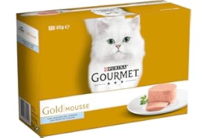 Gourmet - Gold Mousse au Poisson de l'océan Pack 12 x 85 g - 1020 g