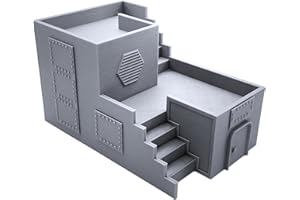 EnderToys Two Story Base, Terrain Scenery for Tabletop 28mm Miniatures Wargame, 3D Printed and Paintable