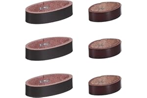 Thinp 6 Pcs Belt Loop Keepers, Leather Loop Keeper Belt Straps Holder Retainer Band Belts Accessories for Wide Belts