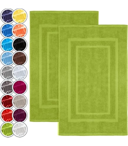 Floringo Scendibagno Exclusiv – Tappeto Bagno In Cotone 1100 G/m², Alta Assorbenza, 50x100 Cm, Colore Azalea - 3