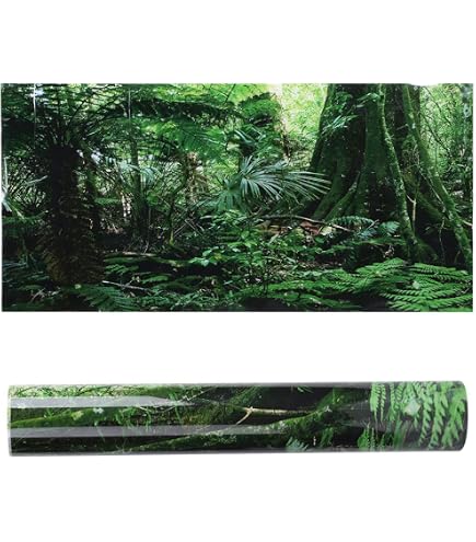 Aquarium-Hintergrund 'Grüner Dschungel' – 90 X 45 Cm, Vinyl, Für Terrarien & Aquarien