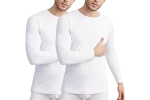 VALKO INDUSTRY Valko Maglia Termica Uomo - Maglia Termica Uomo Manica Lunga - Maglie Termiche Uomo – Abbigliamento Termico Uomo - Pack da 1 o 2 pz