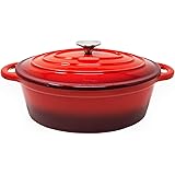 Gusseisen Kasserolle mit Deckel 28cm 4 Liter | Kochtopf Reine Bräter mit Deckel Schmortopf Casserole Reindl Gusstopf Bratento