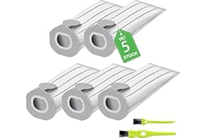 YUKOVEP 5 Sacchetti in compatibile per Folletto VK7S VK7 FP7S FP7,Sacchetto Filtri di Ricambio per Kobold VK7 Filtro Sacchi Accessori (5 Pezzi)