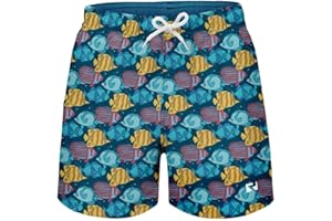 RIPT PERFORMANCE Ript Essentials Boy's Quick Dry UV 50 Sun Protection Peach Finish Swimming Swim Shorts Trunks