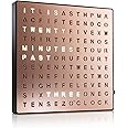 Auraglow LED Light Up USB Wall or Desk Word Clock - Copper