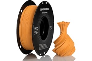 Matte PLA Filament 1.75 mm, TINMORRY PLA 3D Printing Filament, Compatible with Bambu Lab FDM 3D Printer, 1 kg 1 Spool, Orange
