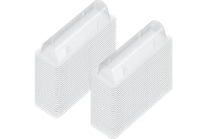 Gueevin DIY Geld Kartenhalter Klar Bargeld Tasche Kunststoff Karten Kuppeln Transparent Lippenbalsam Fenster Halter für Geld Bargeld Karte (50 Stück)