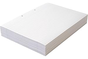 SUMMIT A4 Loose Leaf Ream Paper, 8mm Ruled with Margin, Header & Footer, 2 Punched Holes, 500 Sheets / 1000 Pages