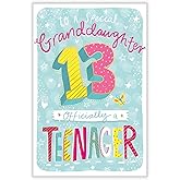 To An Great Granddaughter 13 Today 13th Brthday Greetng Card For Sale