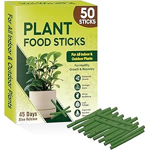 XEWIQO Plant Food Fertilizer Sticks For All Home Garden Indoor & Outdoor Plants | Plant Growth Booster, fertilizer For Plants | Plant Booster For Speed Growth, Multi-Purpose Fertilizers (50 STICKS)