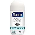 SANEX - Deodorant with Ball Natural Protect Extra Efficiency - Deodorant for Men and Women with Alum Stone - Effectiveness 48 Hours - No Alcohol, No Dyes - 50 ml