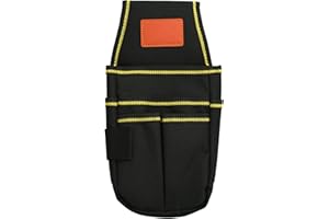 Aomhrek Werkzeug Gürteltasche, Robuste Tasche für Gürtel für Elektriker und Tischler, Verstellbarer Werkzeuggürtel Herren mit Mehreren Fächern, Praktische Werkzeugtasche für Arbeit und Heimwerker