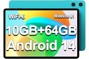 TECLAST P30 Android 14 Tablet 10 Pulgadas, 10GB RAM+64GB ROM(TF 3TB), WiFi 6, Octa-Core 1.8GHz, Widevine L1, Bluetooth 5.4, GMS+GPS+OTG, 6000mAh/Dobles Cámaras/Type C/Face ID/3.5MM Jack/Metalica-2024