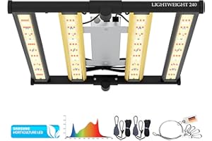 THE HOOKAH THE GROW 240 Watt Vollspektrum LED (mit UV- und Infrarotlicht) mit 780 Dioden, leistungsstarke Pflanzenlampe, Dimmbar, Daisy-Chain Funktion, optimal für Growzelt / 2,9 umol/J