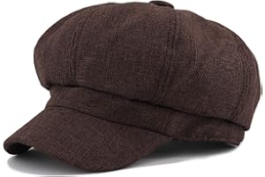 Gisdanchz Boinas para Mujer Estilo Simple Sombrero Octogonal Aire Libre Accesorios