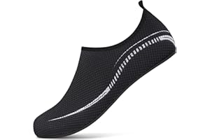VOLHAL Badeschuh Damen Herren Wasserschuhe Neoprenschuhe Strandschuhe Aquaschuhe Surfschuhe Schwimmschuhe Wassersportschuhe Barfuß Schuhe Leicht Hausschuhe