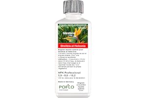 POFLO Engrais pour Strelitzia, Heliconia, engrais liquide Premium de la gamme pro (250ml)