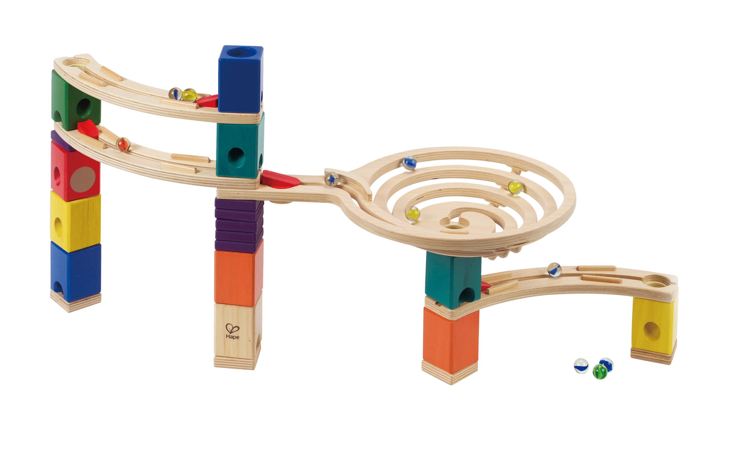 Hape Quadrilla Wooden Marble Run BuilderRoundaboutHigh Quality Wooden
