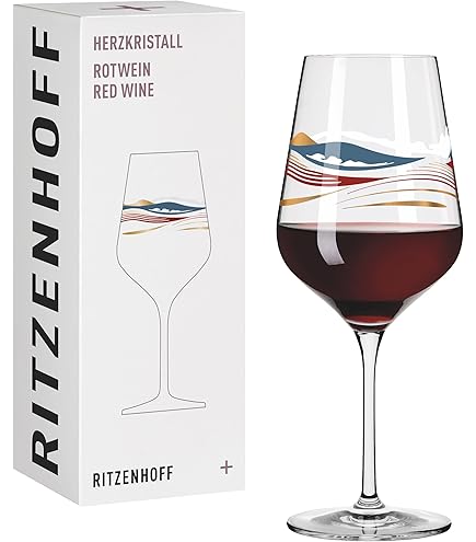 Ritzenhoff rode wijnglas Sternschliff (set van 2