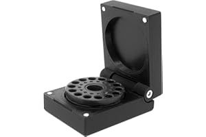 Kube3d Slim Magazine Case Compatible with: Weihrauch HW100 Magazines - Hard Plastic Protective Cover, Flip Lid Magnetic Box for Air Rifle Storage and Safety