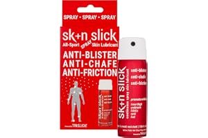 SKIN SLICK - Vattentät Lårspray, Anti-Chafing Spray, Multifunktionell Anti-Skav och Anti-Friktion Läderspray, Skydd Under Akt