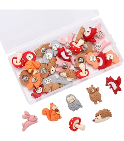 Reißzwecken-Set 100 Stück – Holz-Pinnnadeln Quadratisch, Mit Aufbewahrungsbox, Für Pinnwand & Basteln