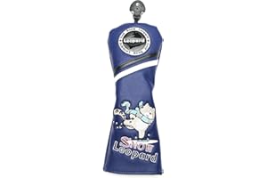 SHABIER Juego de Fundas Protectoras para Palos de Golf # 1# 3# 5 de Madera para Conductor/Fairway Rescue Woods/Hybrid PU Leather Head Covers Set