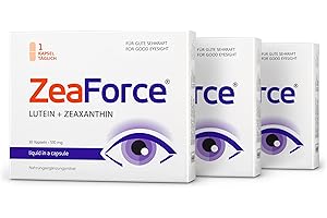 ZeaForce – perfekte Sehkraft mit nur 1 Kapsel/Tag. Konzentrierte Zusammensetzung. Vielfältige Wirkung. Flüssige Formel für schnellere Wirkung. Laborgeprüft (3er Pack)
