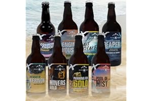 Keltek Brewery Real Ale Craft Beer 8 x 500ml Glass Bottles Mixed Case, Authentic Cornish Craft Beer, Lager & Ale Hamper