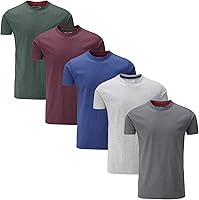 Charles Wilson Paquete 5 Camisetas Cuello Redondo Lisas