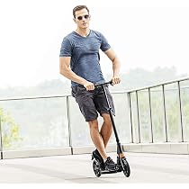 COOLBABY Adult Scooter with Dual Suspension, Height-Adjustable ...