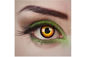 aricona Soczewki kontaktowe - czarno-żółte soczewki kontaktowe kolorowe - Wolf Eyes - Soczewki kontaktowe Halloween bez siły na Halloween i imprezy kostiumowe
