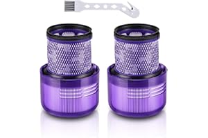 KINGCENTON Filtre pour Dyson V11 V15, 2 Pack Filtres de remplacement pour Dyson V11 V15 SV14 SV17 SV22 Detect Absolute Animal Fluffy Torque Drive Motorhead Aspirateur, Remplacer #DY-970013-02(V11-2 Pièces)