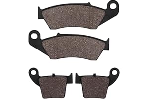 Yerbay Plaquettes de Frein Avant/Arrière kit pour Honda CR 125/250 R 2002-2007/ CRF 250 R/X 2004-2018/ CRF 450 R/X 2002-2018