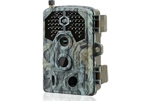 Folgtek WLAN Wildkamera 4K HD Video 64MP Foto Wildtierkamera Jagdkamera mit Nachtsicht Bewegungsmelder für Jagd Naturbeobachtung Sicherheit