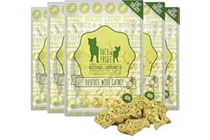 PACK'N PRIDE PACK’N PRIDE Catnip Cat Biscuits, 5 Pack*40g (200g) Cat Treats for Indoor Cats, Crunchy Fish Shape Cat Snacks for Cats over 4 Months, Kitten Treats with Natural Ingredients, No Artificial Colour