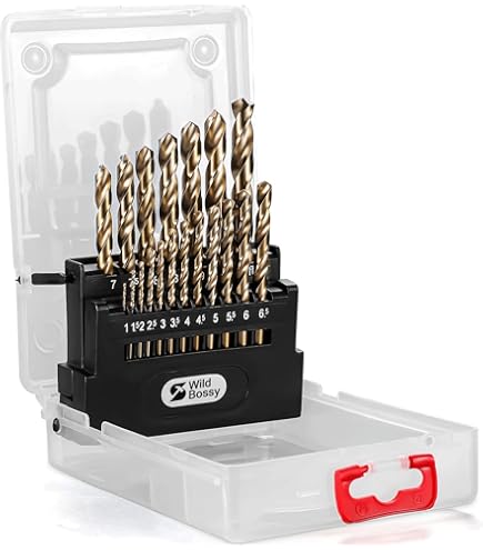 Snelstaal M42 8% Cobalt spiraalboren set voor boren in metaal, roestvrij staal en ijzer(2.1mm-5pcs