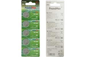 5 x 2025 CR2025 DL2025 ECR2025 3 V PoundMax baterie litowe monetowe