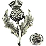 Scottish Thistle Pewter Lapel Pin Badge